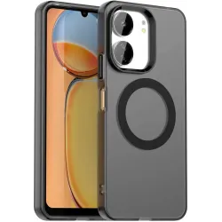 Phonesta HardFrost Back Cover hoesje met MagSafe voor Xiaomi Redmi 13C 4G/5G / Xiaomi Poco C65 - Mat Zwart