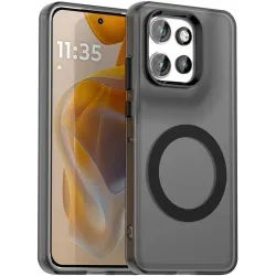 Phonesta HardFrost Back Cover hoesje met MagSafe voor Motorola Edge 60 Neo/Edge 50 Neo / ThinkPhone 25 - Mat Zwart
