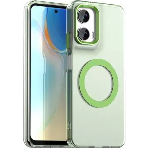 Phonesta HardFrost Back Cover hoesje met MagSafe voor Motorola Moto G35 - Mat Groen