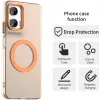 Phonesta HardFrost Back Cover hoesje met MagSafe voor Motorola Moto G35 - Mat Oranje 2