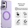 Phonesta HardFrost Back Cover hoesje met MagSafe voor Motorola Moto G35 - Mat Paars 2