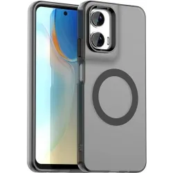 Phonesta HardFrost Back Cover hoesje met MagSafe voor Motorola Moto G35 - Mat Zwart