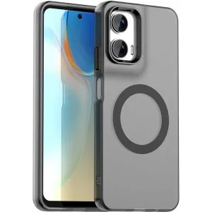 Phonesta HardFrost Back Cover hoesje met MagSafe voor Motorola Moto G35 - Mat Zwart