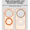 Phonesta HardFrost Back Cover hoesje met MagSafe voor Oppo Find X8 Pro - Mat Oranje 6