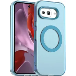 Phonesta HardFrost Back Cover hoesje met MagSafe voor Google Pixel 9a - Mat Blauw