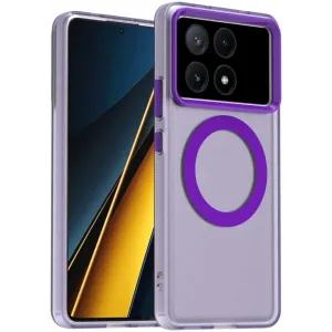 Phonesta HardFrost Back Cover hoesje met MagSafe voor Xiaomi Poco X6 Pro - Mat Paars
