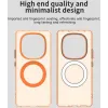Phonesta HardFrost Back Cover hoesje met MagSafe voor Xiaomi Redmi Note 14 Pro 5G / Xiaomi Poco X7 - Mat Oranje 6