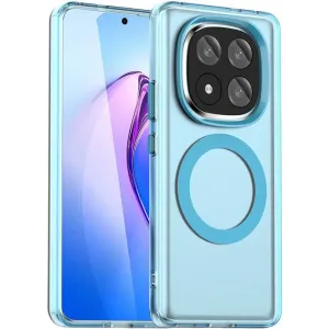 Phonesta HardFrost Back Cover hoesje met MagSafe voor Xiaomi Redmi Note 14 Pro Plus - Mat Blauw