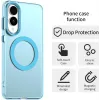 Phonesta HardFrost Back Cover hoesje met MagSafe voor Samsung Galaxy S25 Edge - Mat Blauw 2