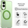 Phonesta HardFrost Back Cover hoesje met MagSafe voor Samsung Galaxy S25 Edge - Mat Groen 2
