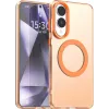 Phonesta HardFrost Back Cover hoesje met MagSafe voor Samsung Galaxy S25 Edge - Mat Oranje