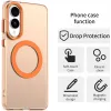 Phonesta HardFrost Back Cover hoesje met MagSafe voor Samsung Galaxy S25 Edge - Mat Oranje 2