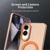 Phonesta HardFrost Back Cover hoesje met MagSafe voor Samsung Galaxy S25 Edge - Mat Oranje 7