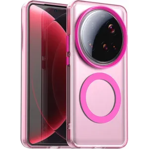 Phonesta HardFrost Back Cover hoesje met MagSafe voor Xiaomi 15 Ultra - Mat Roze