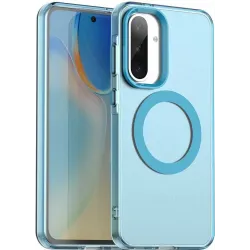 Phonesta HardFrost Back Cover hoesje met MagSafe voor Samsung Galaxy A36/A56 - Mat Blauw