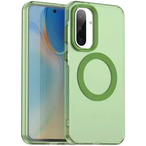 Phonesta HardFrost Back Cover hoesje met MagSafe voor Samsung Galaxy A36/A56 - Mat Groen