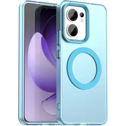 Phonesta HardFrost Back Cover hoesje met MagSafe voor Oppo Reno13 F 4G/5G / Reno13 FS 5G - Mat Blauw