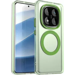 Phonesta HardFrost Back Cover hoesje met MagSafe voor Xiaomi Redmi Note 14 Pro 4G - Mat Groen