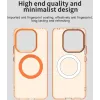Phonesta HardFrost Back Cover hoesje met MagSafe voor Xiaomi Redmi Note 14 4G - Mat Oranje 6