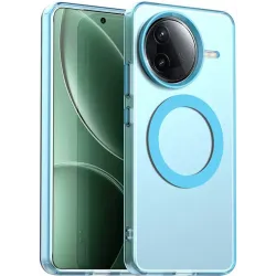 Phonesta HardFrost Back Cover hoesje met MagSafe voor Xiaomi Poco F7 Pro - Mat Blauw
