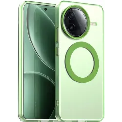 Phonesta HardFrost Back Cover hoesje met MagSafe voor Xiaomi Poco F7 Pro - Mat Groen