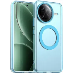 Phonesta HardFrost Back Cover hoesje met MagSafe voor Xiaomi Poco F7 Ultra - Mat Blauw