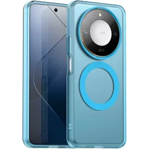 Phonesta HardFrost Back Cover hoesje met MagSafe voor HONOR X9c Smart - Mat Blauw