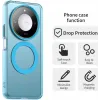Phonesta HardFrost Back Cover hoesje met MagSafe voor HONOR X9c Smart - Mat Blauw 2