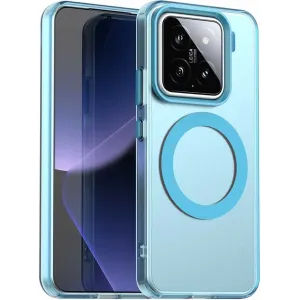 Phonesta HardFrost Back Cover hoesje met MagSafe voor Xiaomi 15 - Mat Blauw
