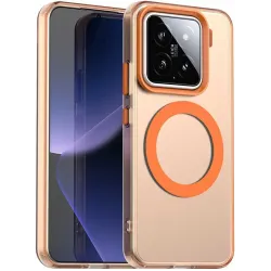 Phonesta HardFrost Back Cover hoesje met MagSafe voor Xiaomi 15 - Mat Oranje