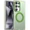 Phonesta HardFrost Back Cover hoesje met MagSafe voor Samsung Galaxy S25 Ultra - Mat Groen