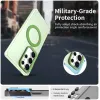 Phonesta HardFrost Back Cover hoesje met MagSafe voor Samsung Galaxy S25 Ultra - Mat Groen 3