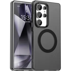 Phonesta HardFrost Back Cover hoesje met MagSafe voor Samsung Galaxy S25 Ultra - Mat Zwart