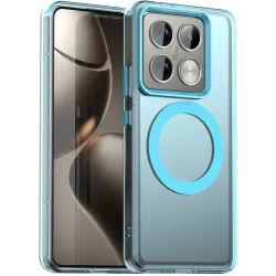 Phonesta HardFrost Back Cover hoesje met MagSafe voor Xiaomi 14T Pro - Mat Blauw