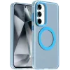 Phonesta HardFrost Back Cover hoesje met MagSafe voor Samsung Galaxy S25/S24 - Mat Blauw