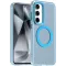 Phonesta HardFrost Back Cover hoesje met MagSafe voor Samsung Galaxy S25/S24 - Mat Blauw