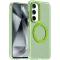 Phonesta HardFrost Back Cover hoesje met MagSafe voor Samsung Galaxy S25/S24 - Mat Groen