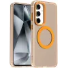 Phonesta HardFrost Back Cover hoesje met MagSafe voor Samsung Galaxy S25/S24 - Mat Oranje