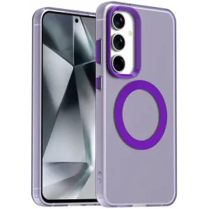 Phonesta HardFrost Back Cover hoesje met MagSafe voor Samsung Galaxy S25/S24 - Mat Paars