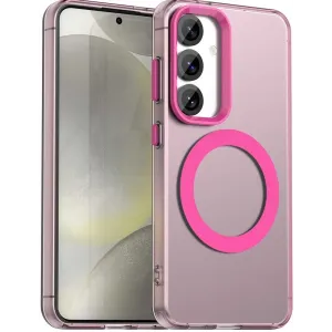 Phonesta HardFrost Back Cover hoesje met MagSafe voor Samsung Galaxy S25/S24 - Mat Roze