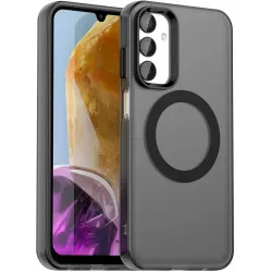 Phonesta HardFrost Back Cover hoesje met MagSafe voor Samsung Galaxy M15 - Mat Zwart