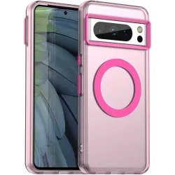 Phonesta HardFrost Back Cover hoesje met MagSafe voor Google Pixel 8 Pro - Mat Roze