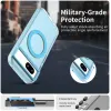 Phonesta HardFrost Back Cover hoesje met MagSafe voor Google Pixel 8a - Mat Blauw 2