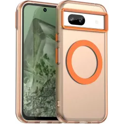 Phonesta HardFrost Back Cover hoesje met MagSafe voor Google Pixel 8a - Mat Oranje
