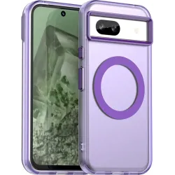 Phonesta HardFrost Back Cover hoesje met MagSafe voor Google Pixel 8a - Mat Paars