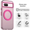 Phonesta HardFrost Back Cover hoesje met MagSafe voor Google Pixel 8a - Mat Roze 4