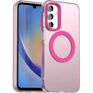 Phonesta HardFrost Back Cover hoesje met MagSafe voor Samsung Galaxy A15 4G/5G - Mat Roze