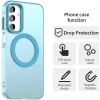 Phonesta HardFrost Back Cover hoesje met MagSafe voor Samsung Galaxy A35 - Mat Blauw 4
