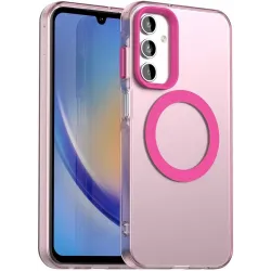 Phonesta HardFrost Back Cover hoesje met MagSafe voor Samsung Galaxy A35 - Mat Roze