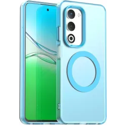 Phonesta HardFrost Back Cover hoesje met MagSafe voor Oppo A5/A5m - Mat Blauw